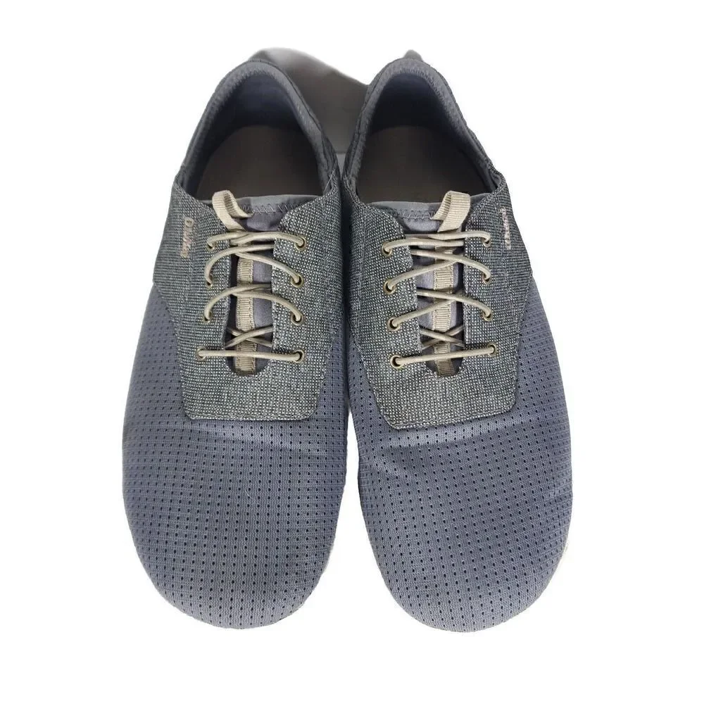 OluKai Men's Nohea Moku US 10 Gray Lace Up Flats Loafer Sneakers Shoes